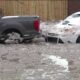 Southwest Detroit Water Main Break Vehicles Frozen
