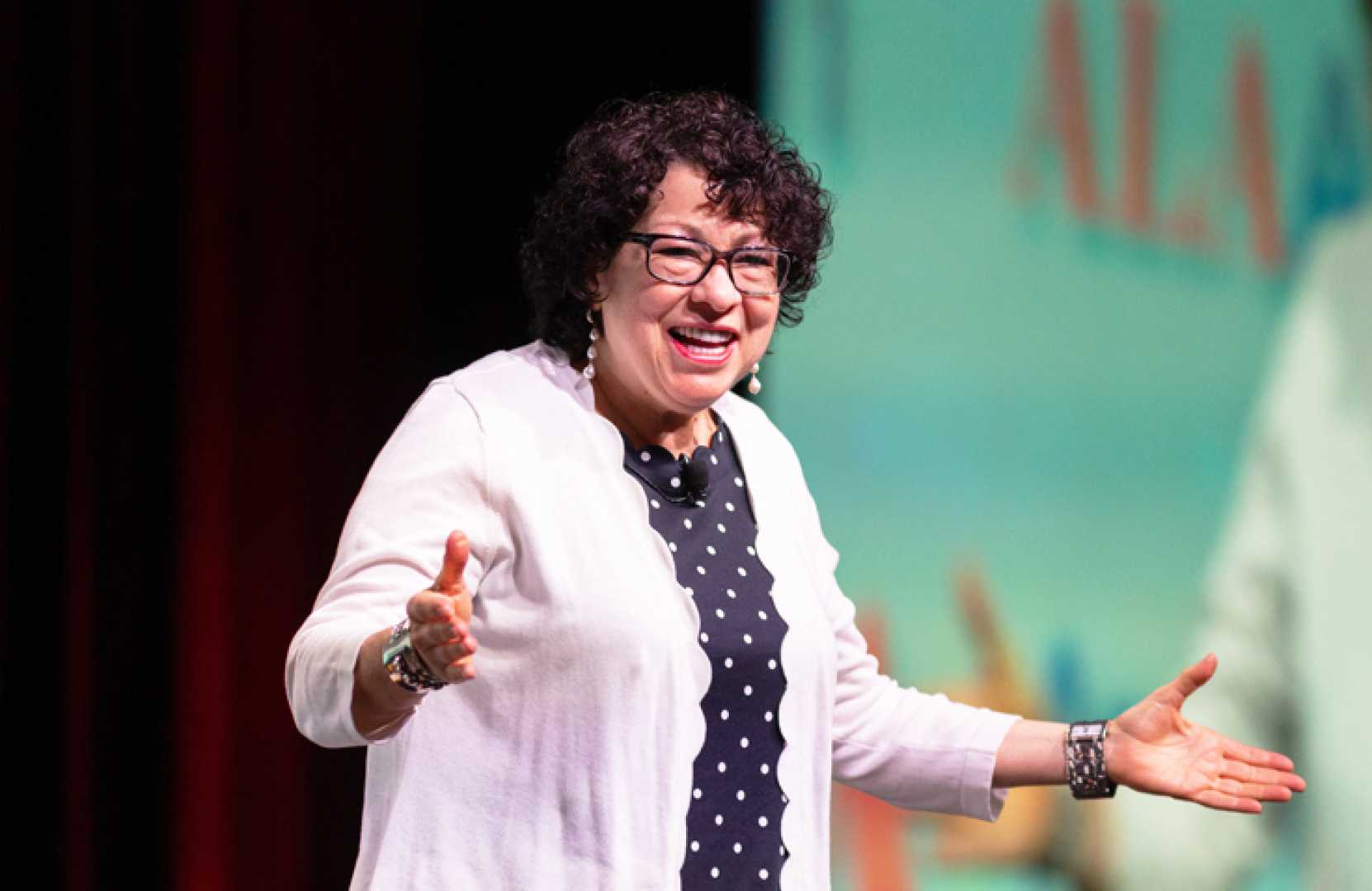 Supreme Court Justice Sonia Sotomayor Speaking At A Public Event