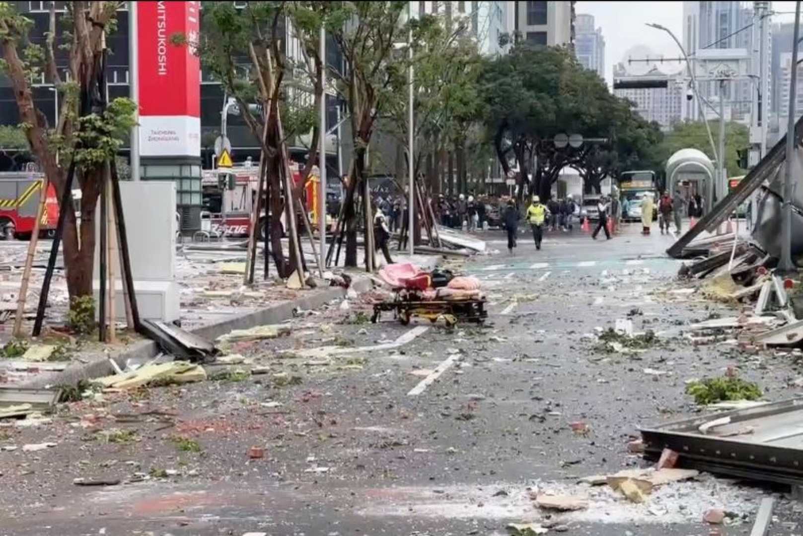 Taichung City Department Store Explosion Aftermath