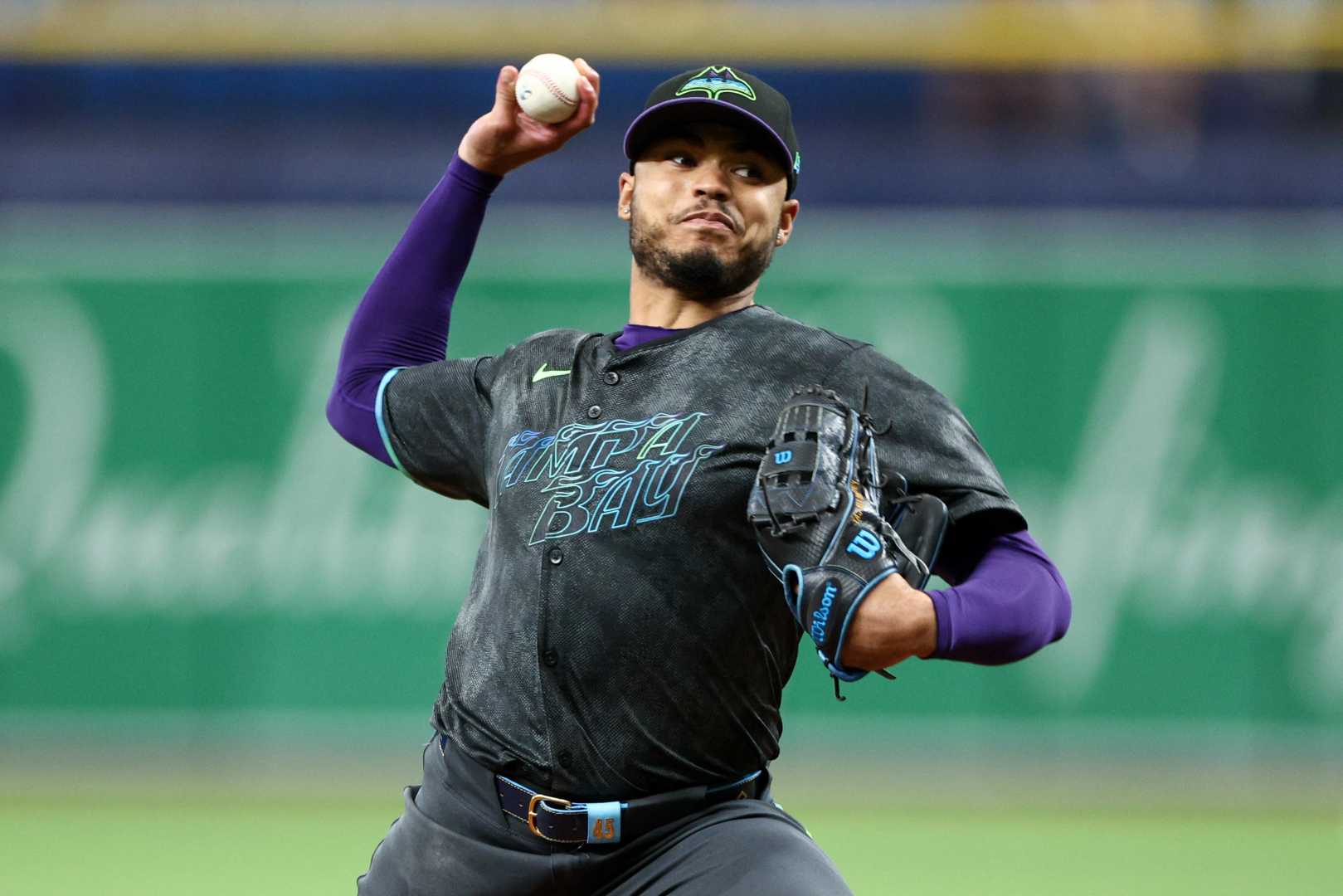 Taj Bradley Pitching In Spring Training