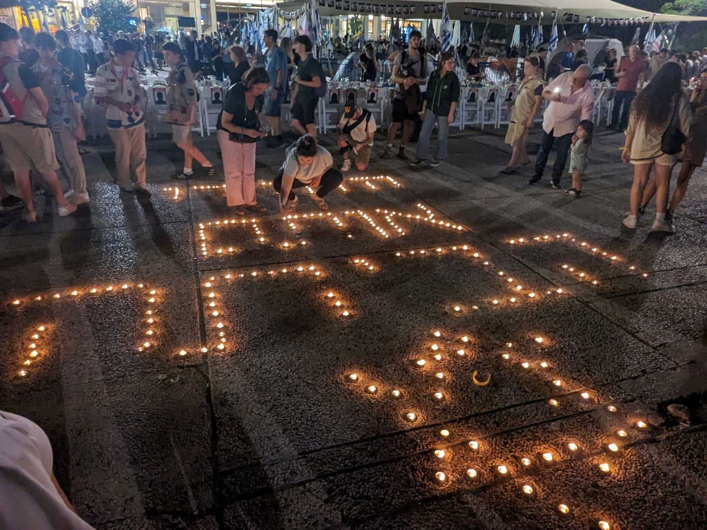 Tel Aviv Hostage Crisis Family Candles