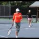 Tennis Match Woman Playing Court