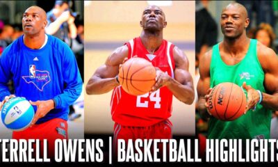 Terrell Owens Nba Celebrity Game Action