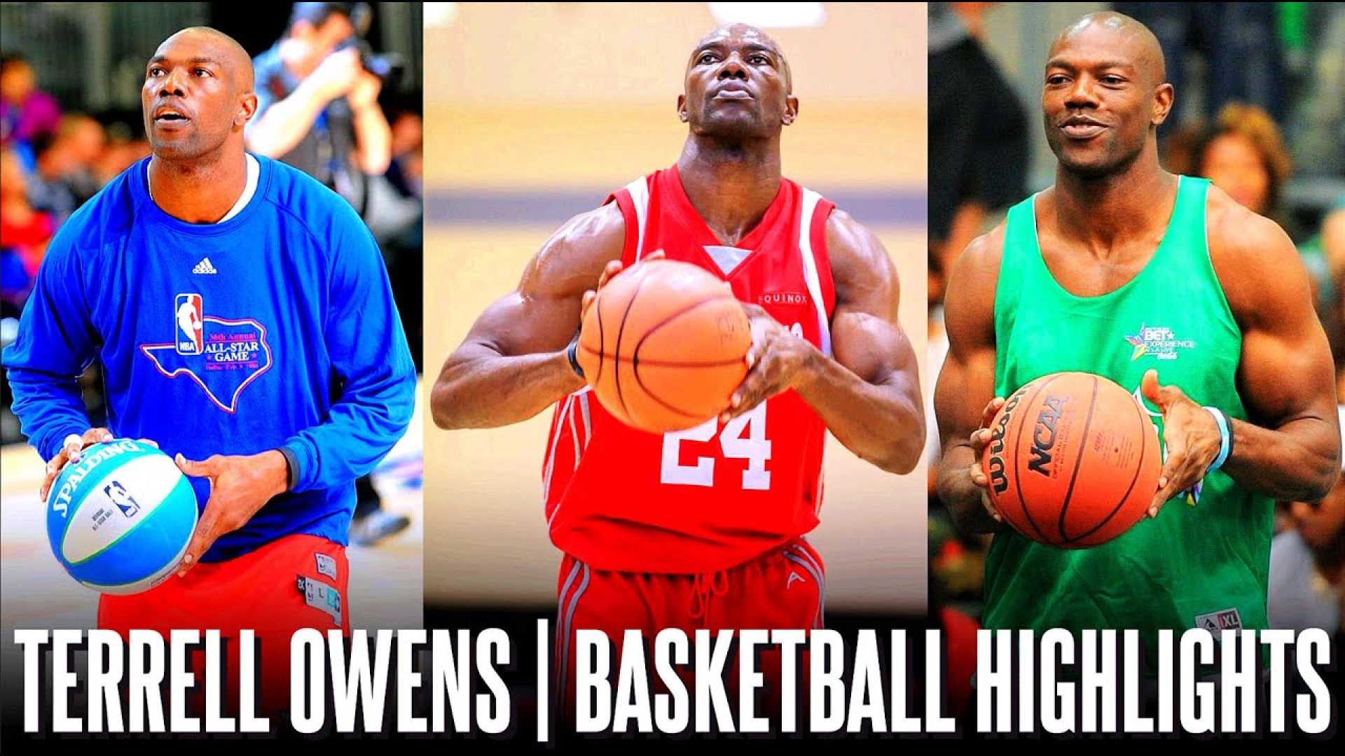 Terrell Owens Nba Celebrity Game Action