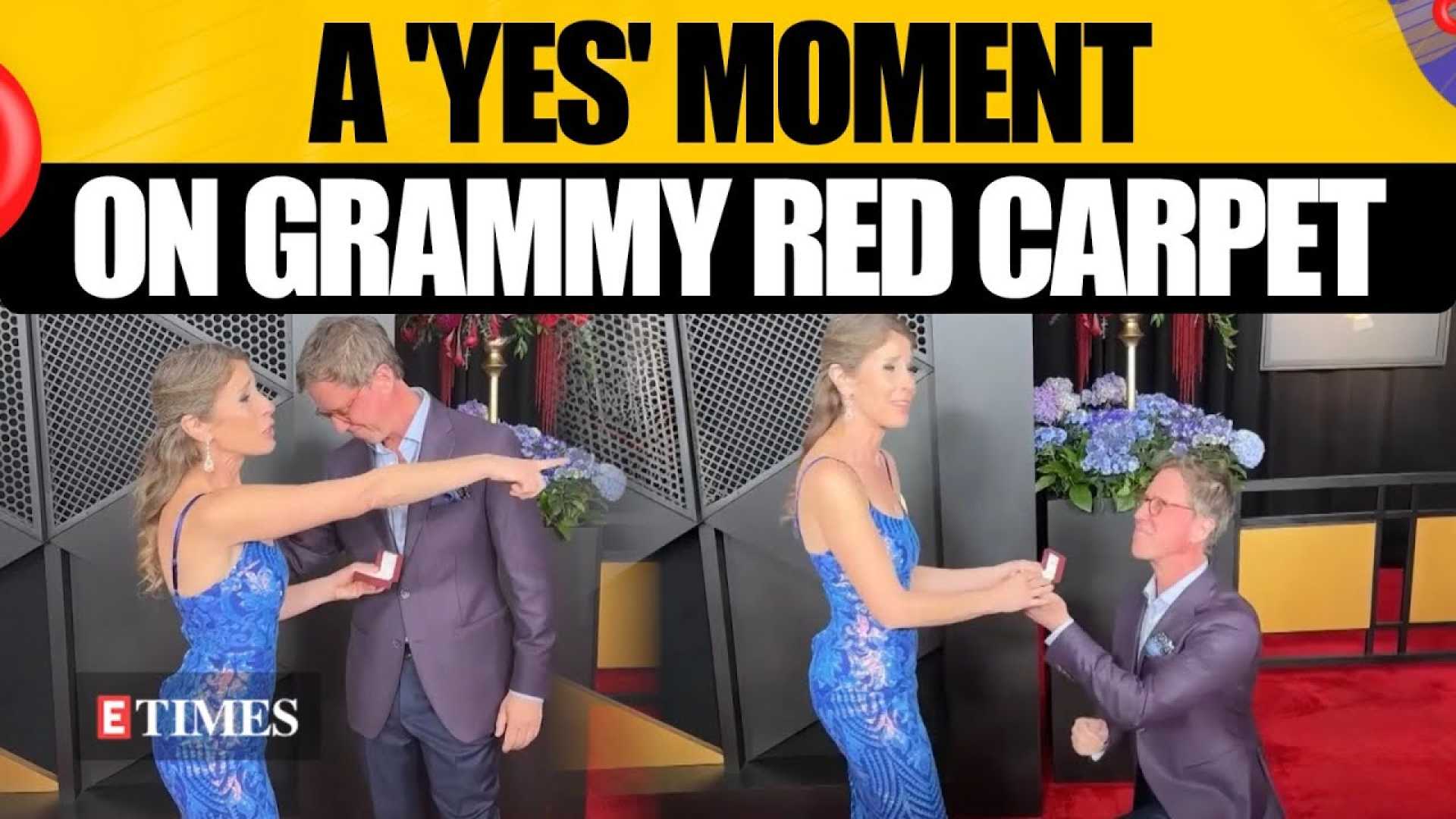 Todd Boss Hila Plitmann Grammy Proposal Red Carpet