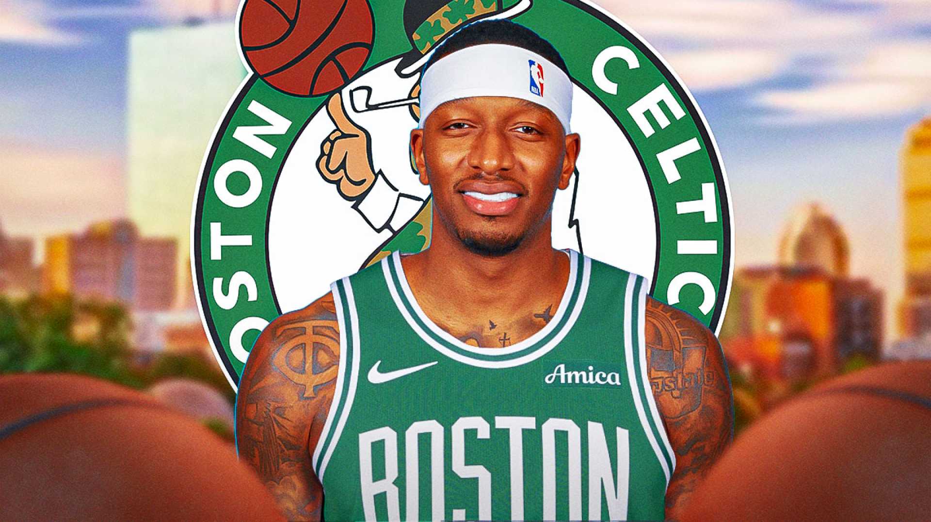 Torrey Craig In Celtics Jersey