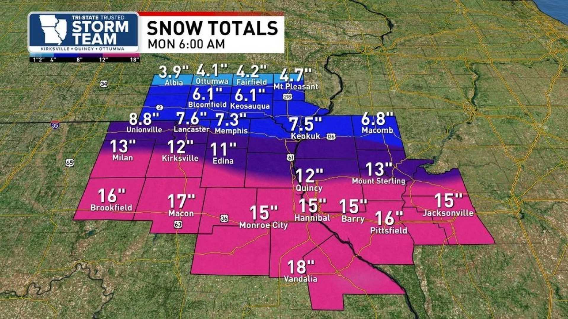 Tri State Area Winter Storm Snow Forecast