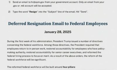 Trump Administration Federal Workers Resignation Plan