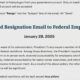 Trump Administration Federal Workers Resignation Plan