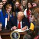 Trump Signing Executive Order On Transgender Sports