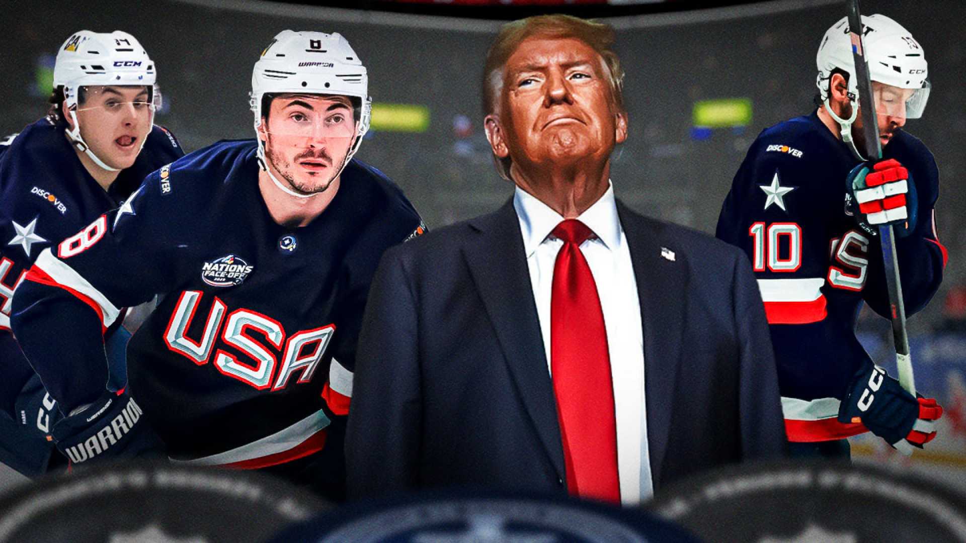 Trump Talking To Team Usa Hockey Players