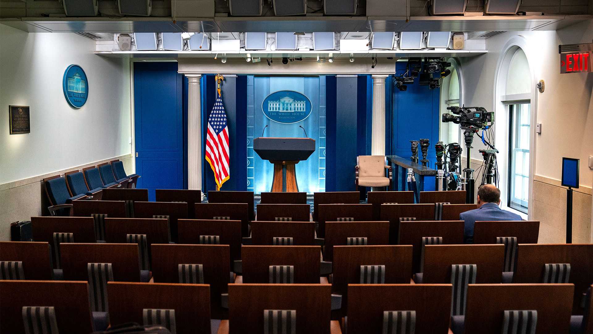 Trump White House Far Right Media Briefing Room