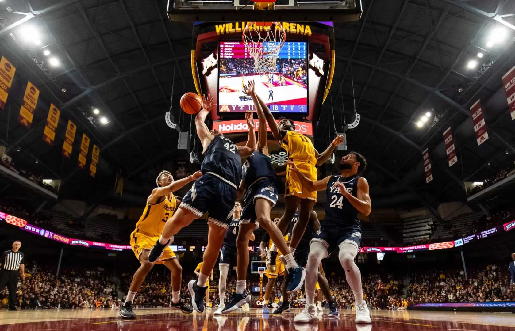 University Of Minnesota Basketball Game Action