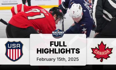 Usa Canada Hockey Fights 4 Nations Face Off