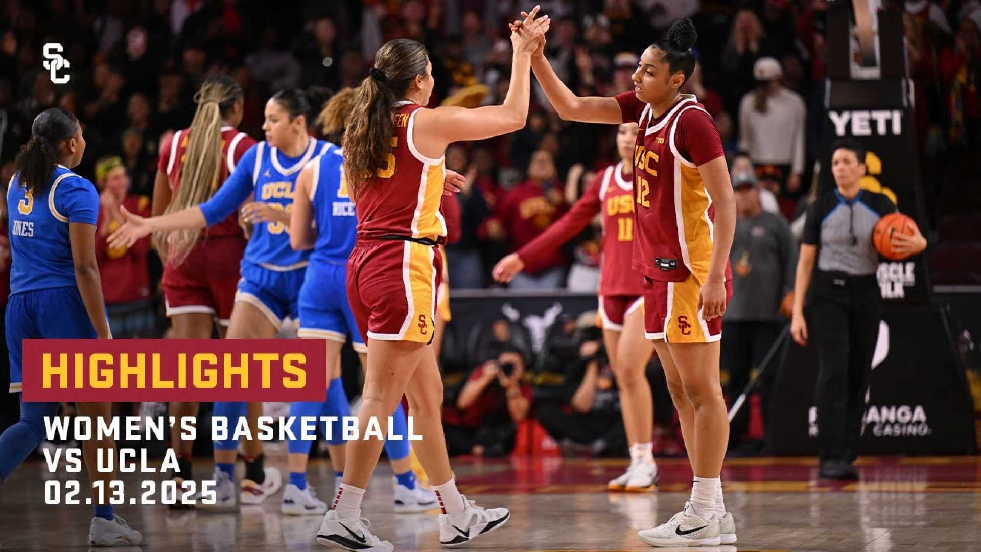 Usc Women's Basketball Ucla Upset Game Highlights