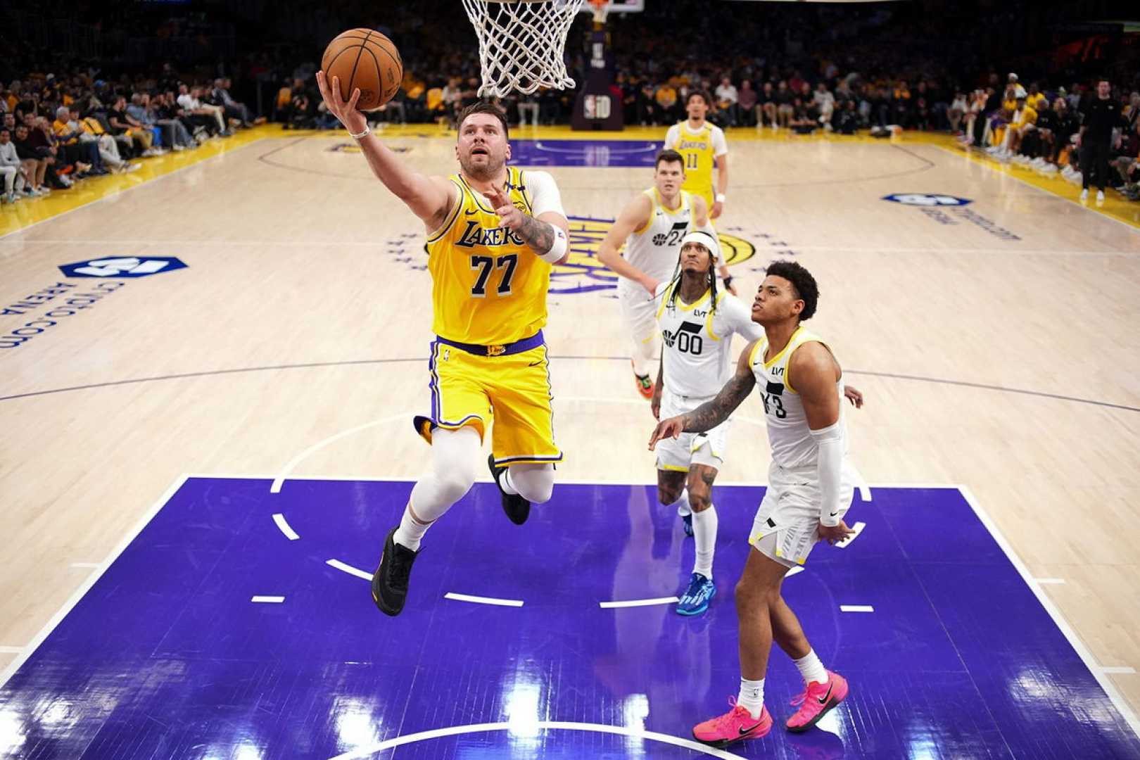 Utah Jazz Vs Los Angeles Lakers Game Action