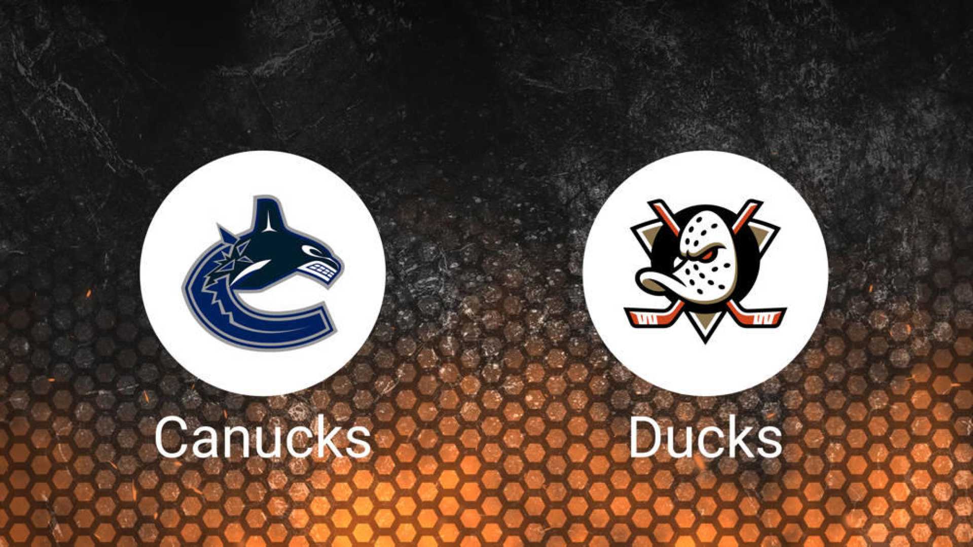 Vancouver Canucks Vs Anaheim Ducks Game Preview