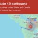 Vancouver Victoria Earthquake News