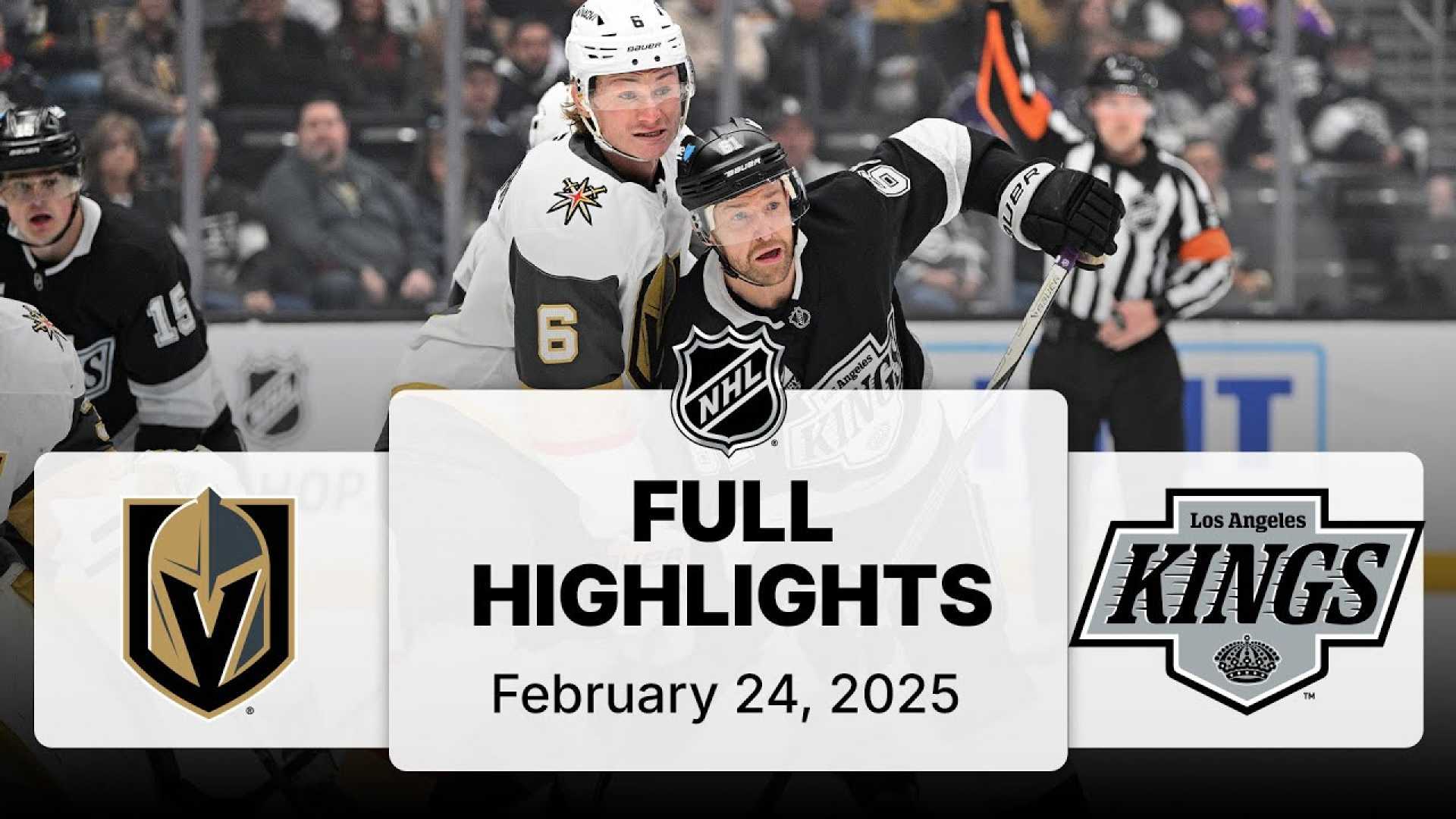 Vegas Golden Knights Nhl Game Highlights February 2025