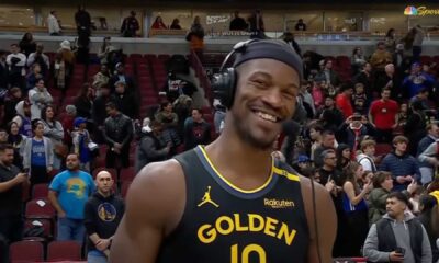 Warriors Jimmy Butler Celebrating Nba Game