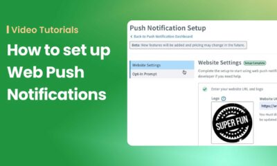 Website Notifications Feature