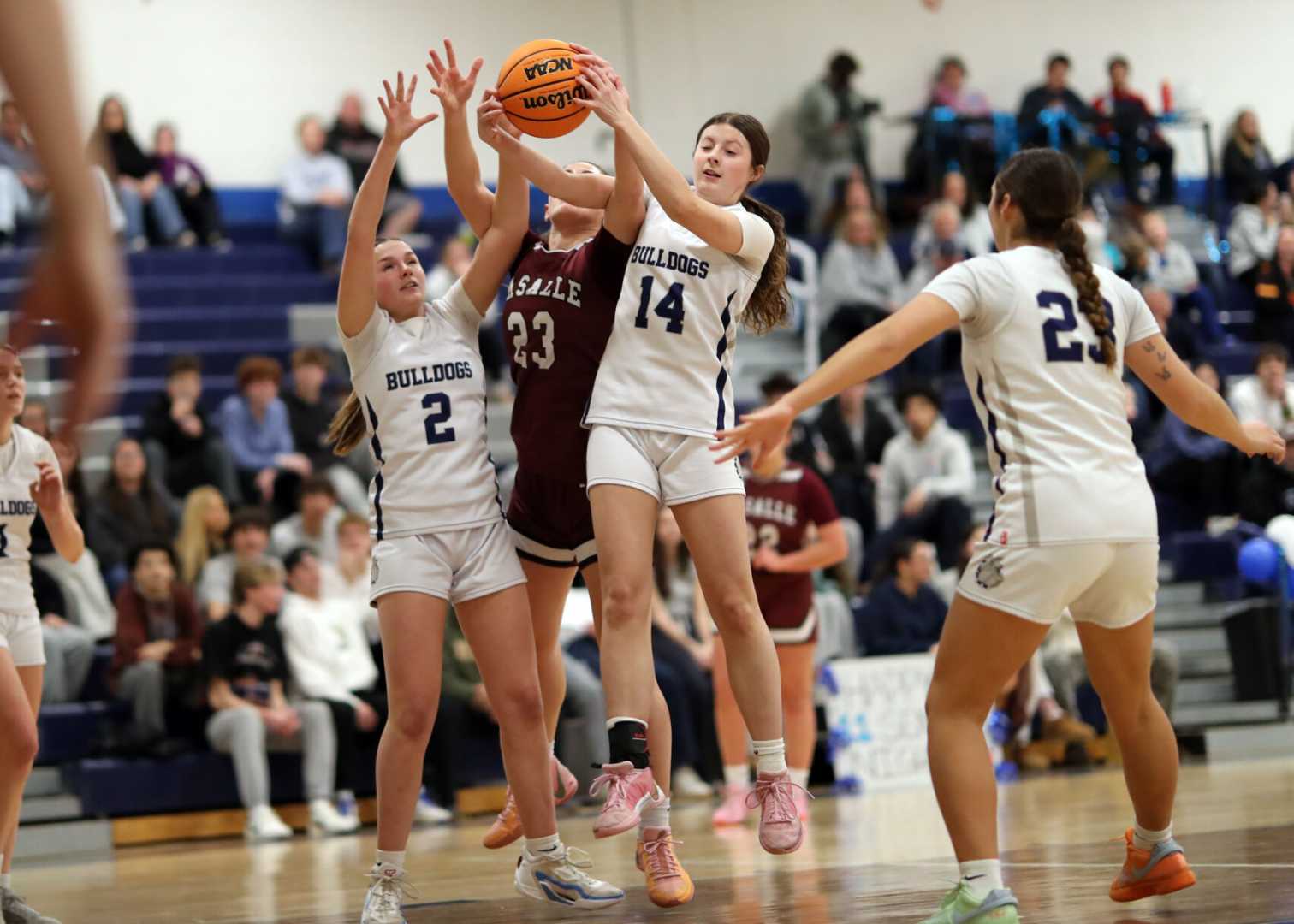 Westerly Bulldogs Girls Basketball Game Action