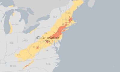 Winter Storm Snow Accumulation Northeast United States