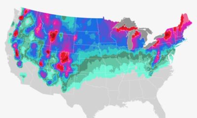 Winter Storm Snow Accumulation United States