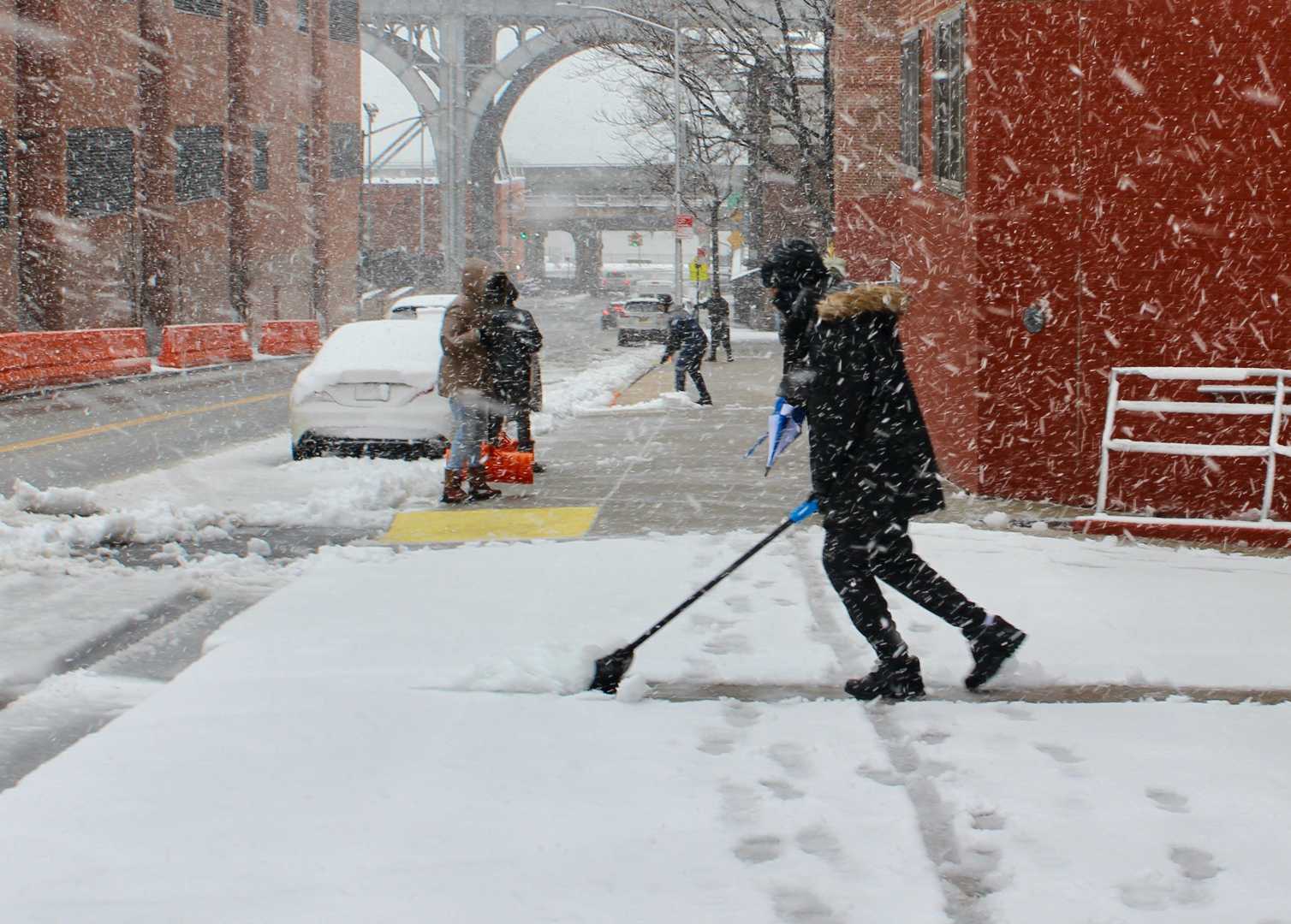 Winter Storm Snow Clean Up Operations Staten Island