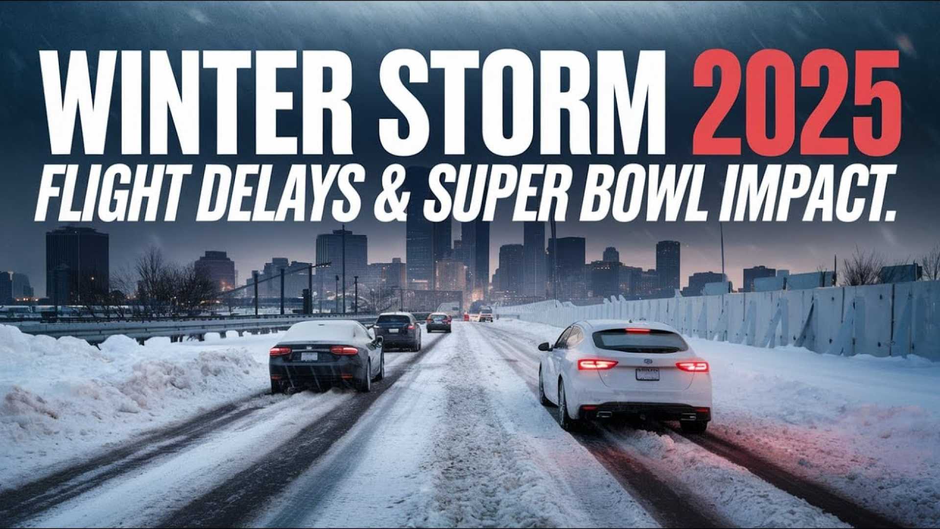 Winter Storm Snow Ice Travel Delays