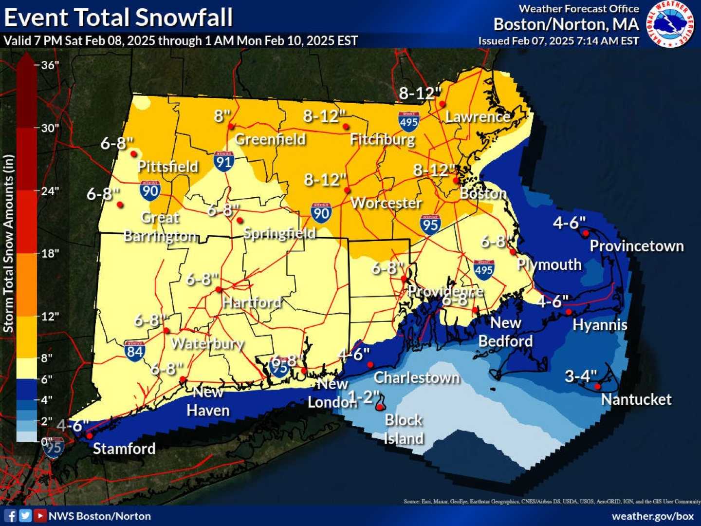 Winter Storm Snowfall In Connecticut 2025