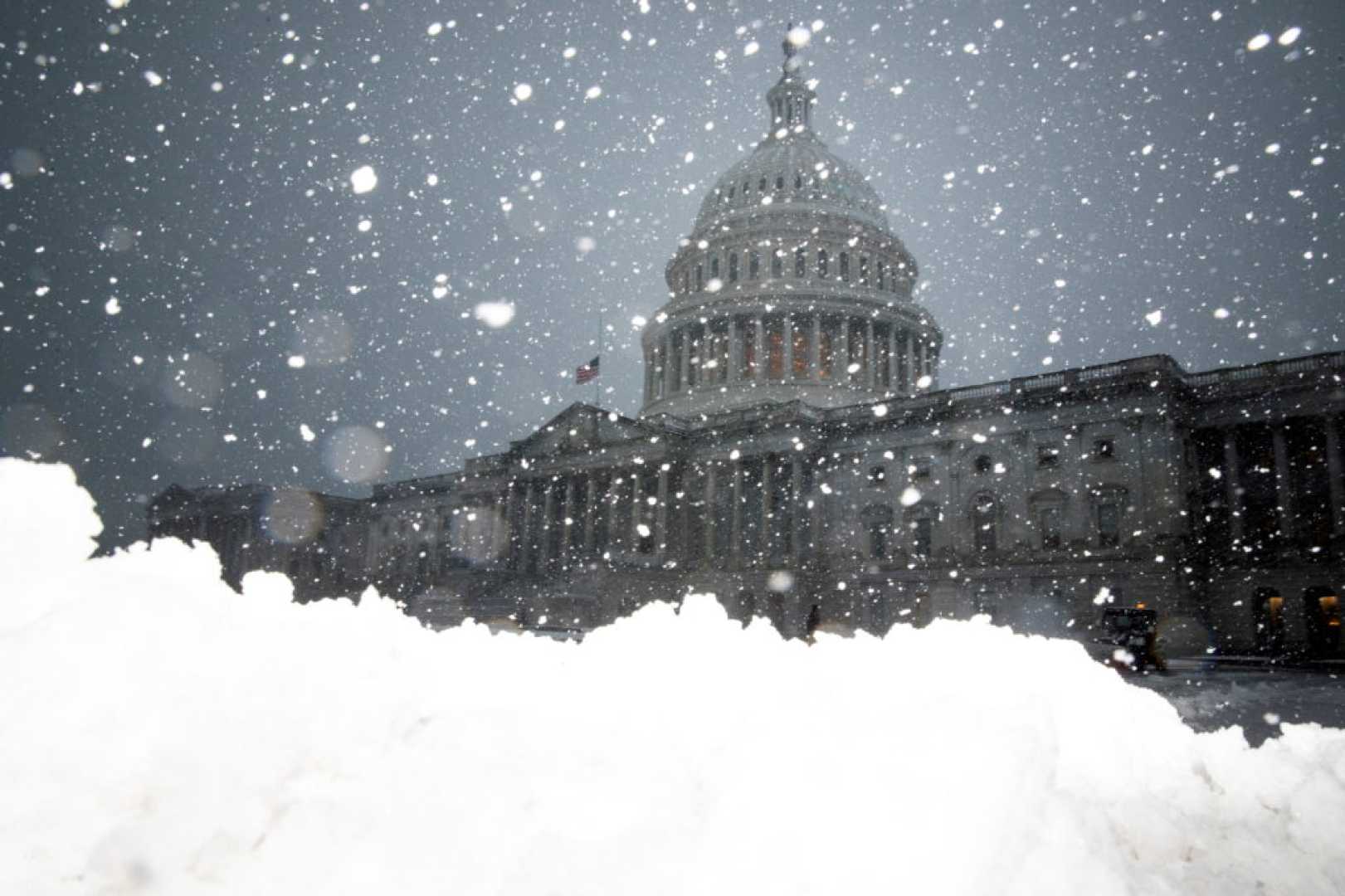 Winter Storm Snowfall In Washington Dc