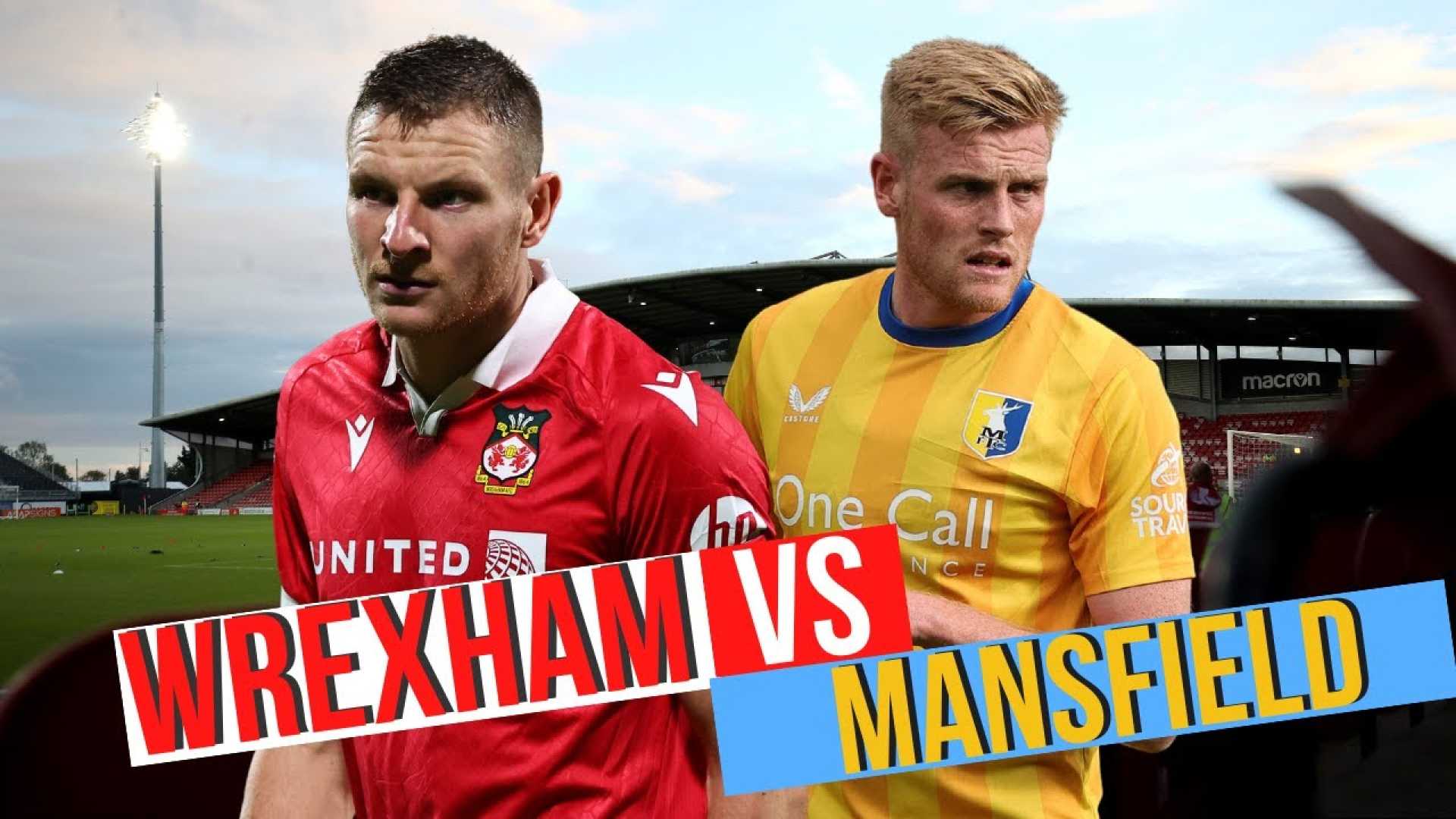 Wrexham Vs Mansfield Town Football Match