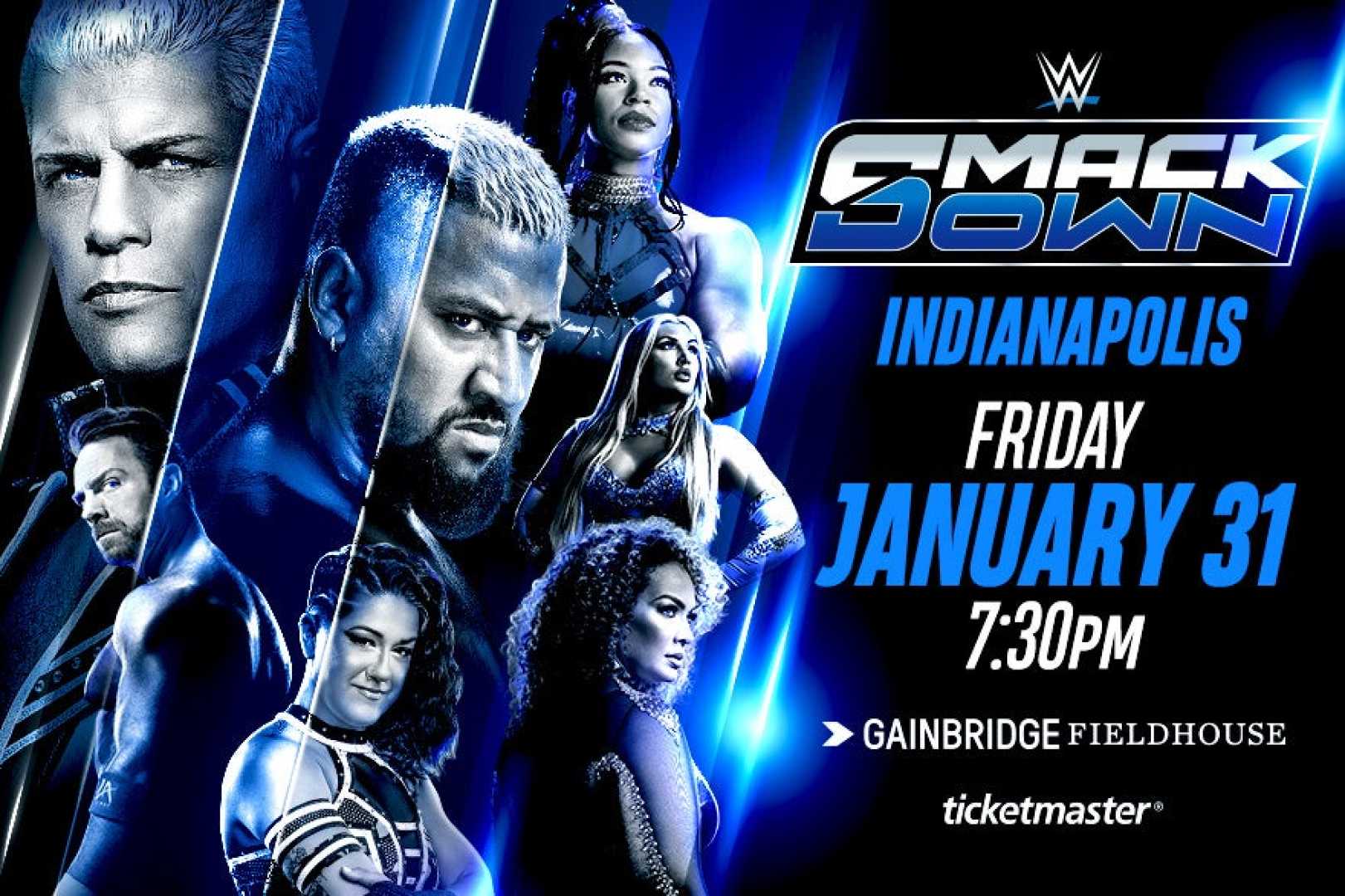 Wwe Smackdown Gainbridge Fieldhouse Indianapolis 2025