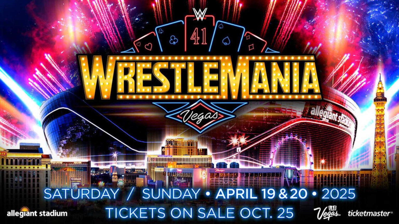 WWE Announces Las Vegas Events Leading Up to WrestleMania 41 Times