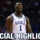 Zion Williamson Basketball Highlights