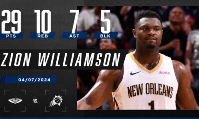 Zion Williamson Pelicans Basketball Triple Double