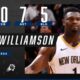 Zion Williamson Pelicans Basketball Triple Double