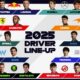 2025 Formula 1 Drivers Grid Changes