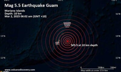 5.3 Magnitude Earthquake Guam March 2025