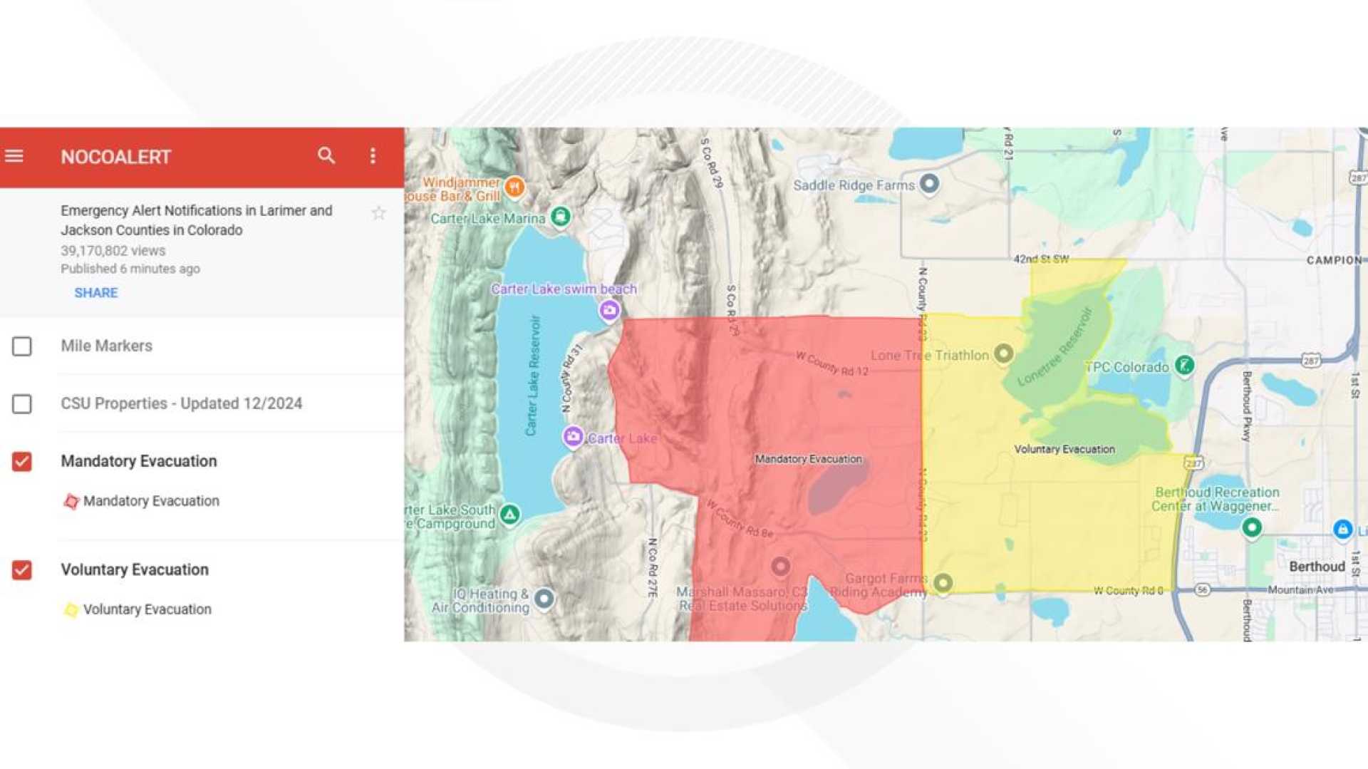 8e Fire Berthoud Colorado Wildfire Evacuation