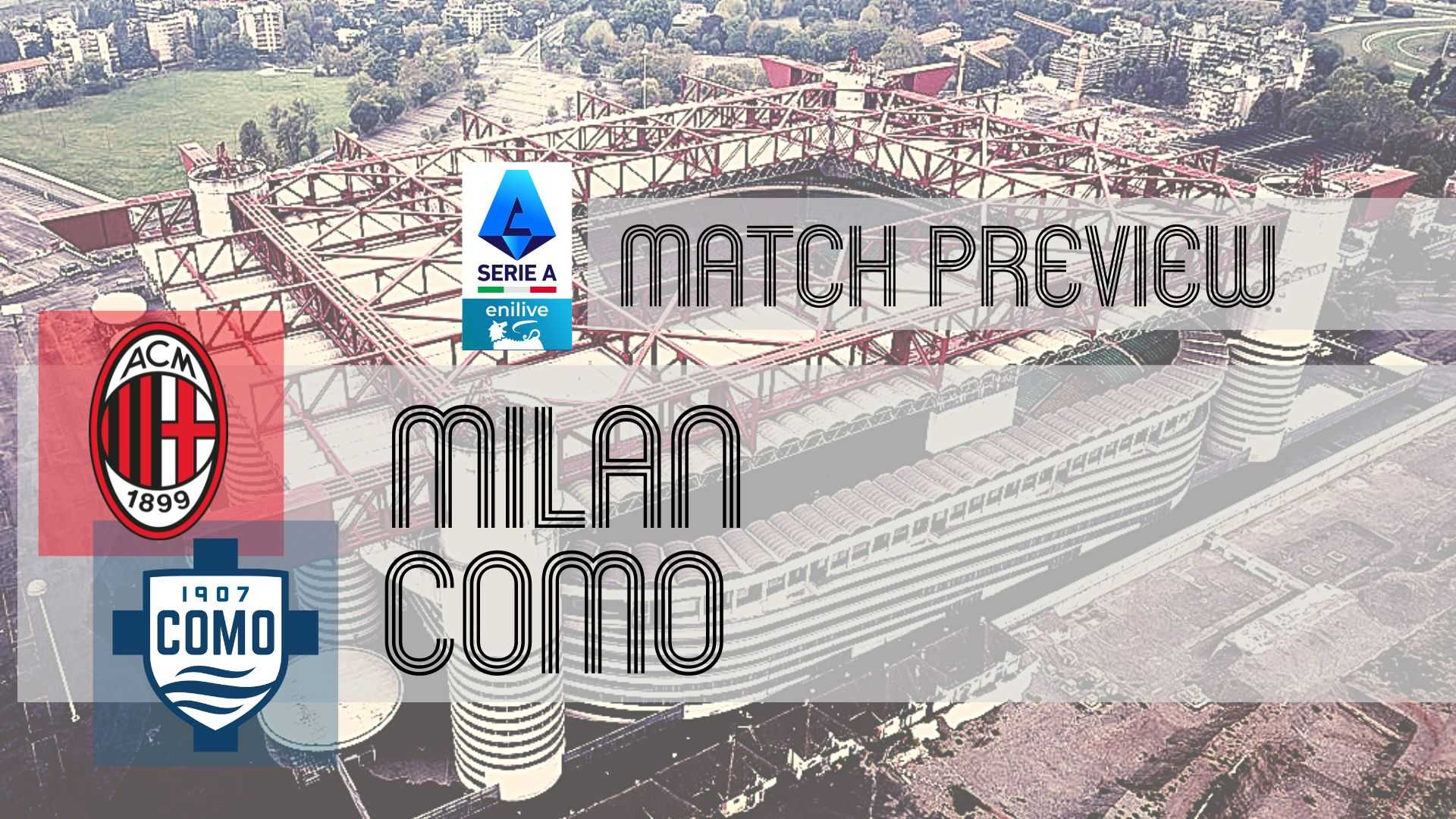 Ac Milan Vs Como Serie A Match San Siro