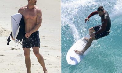 Actor Surfing Byron Bay Australia