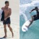 Actor Surfing Byron Bay Australia