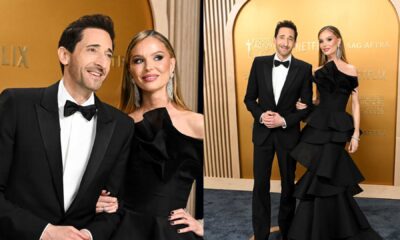 Adrien Brody Georgina Chapman Red Carpet