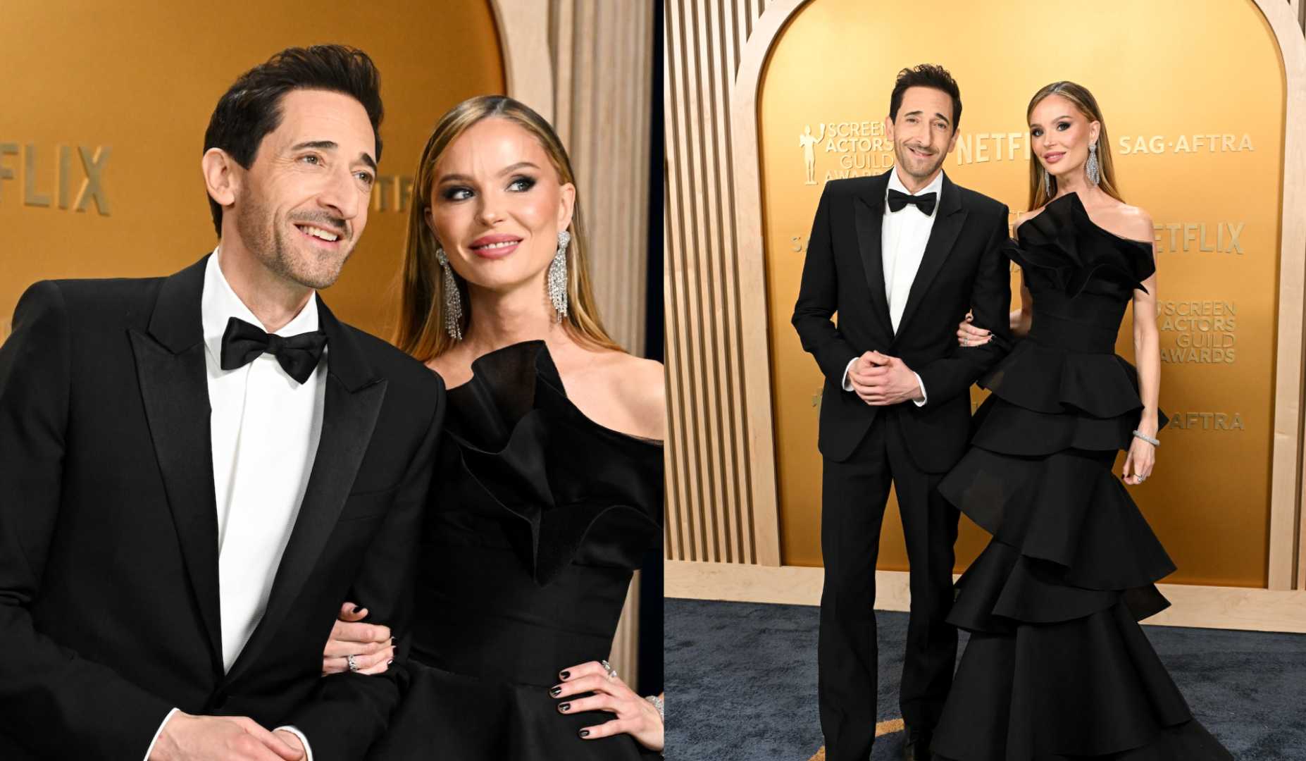 Adrien Brody Georgina Chapman Red Carpet