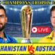 Afghanistan Australia 2025 Icc Champions Trophy Cricket Match