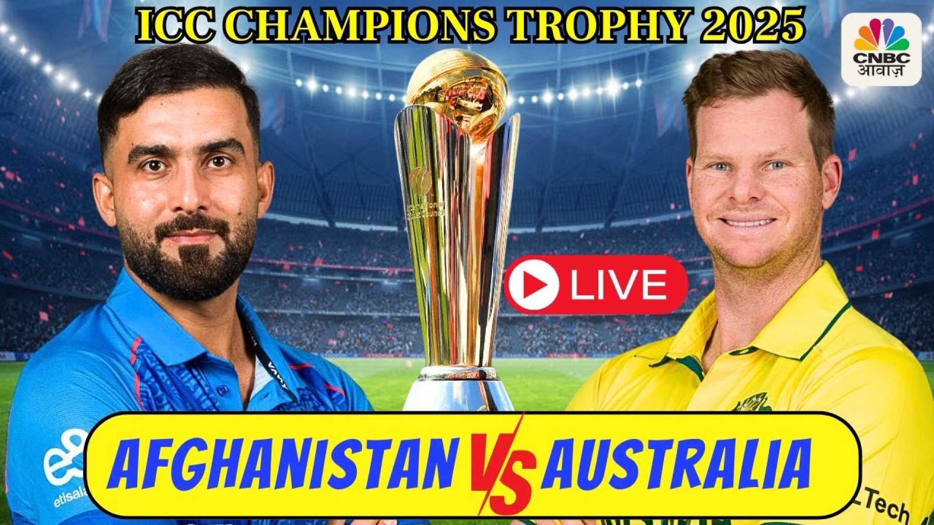 Afghanistan Australia 2025 Icc Champions Trophy Cricket Match