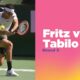 Alejandro Tabilo Taylor Fritz Indian Wells Tennis Match