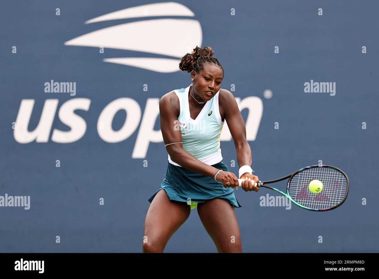 Alycia Parks Tennis Match Action